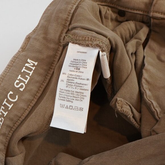 Madewell Athletic Slim Jeans Olive Green Khaki - 32 x 32 - Picture 4 of 6